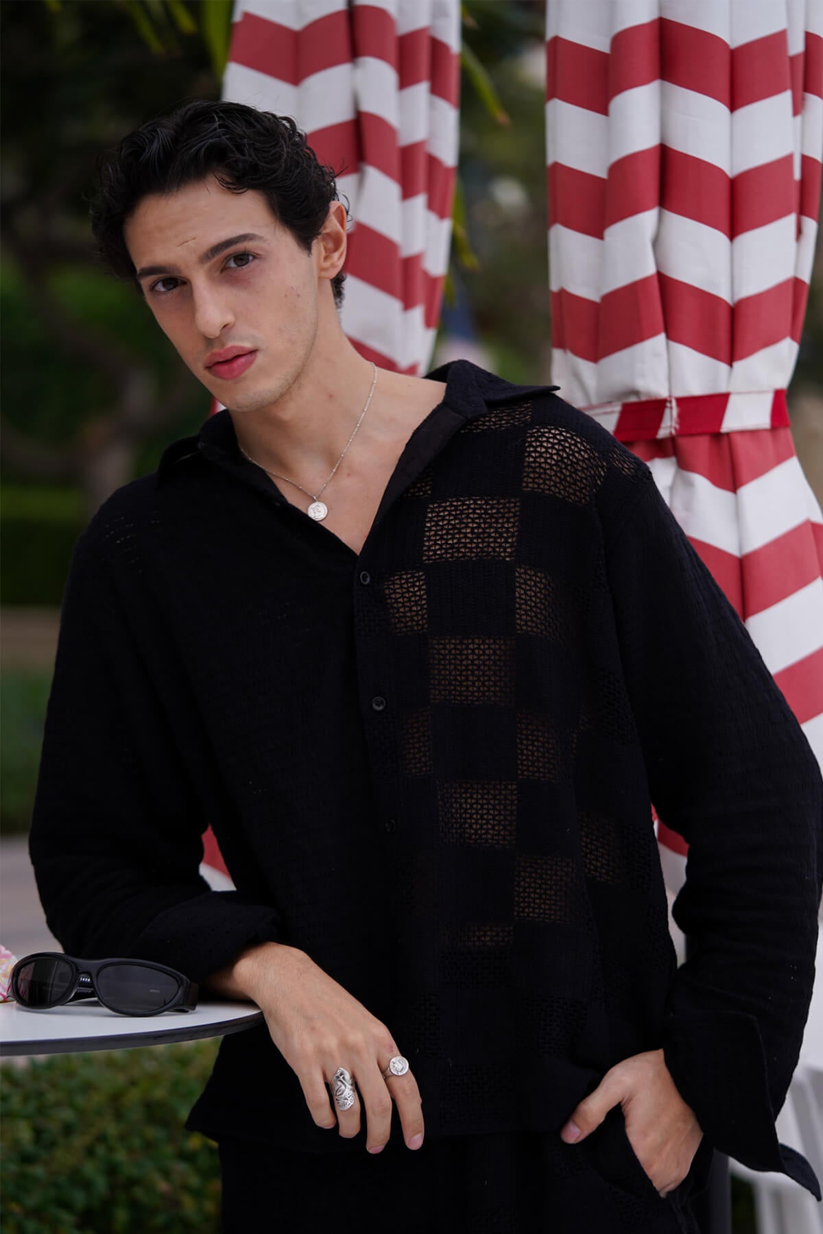 Black Mashed Shirt