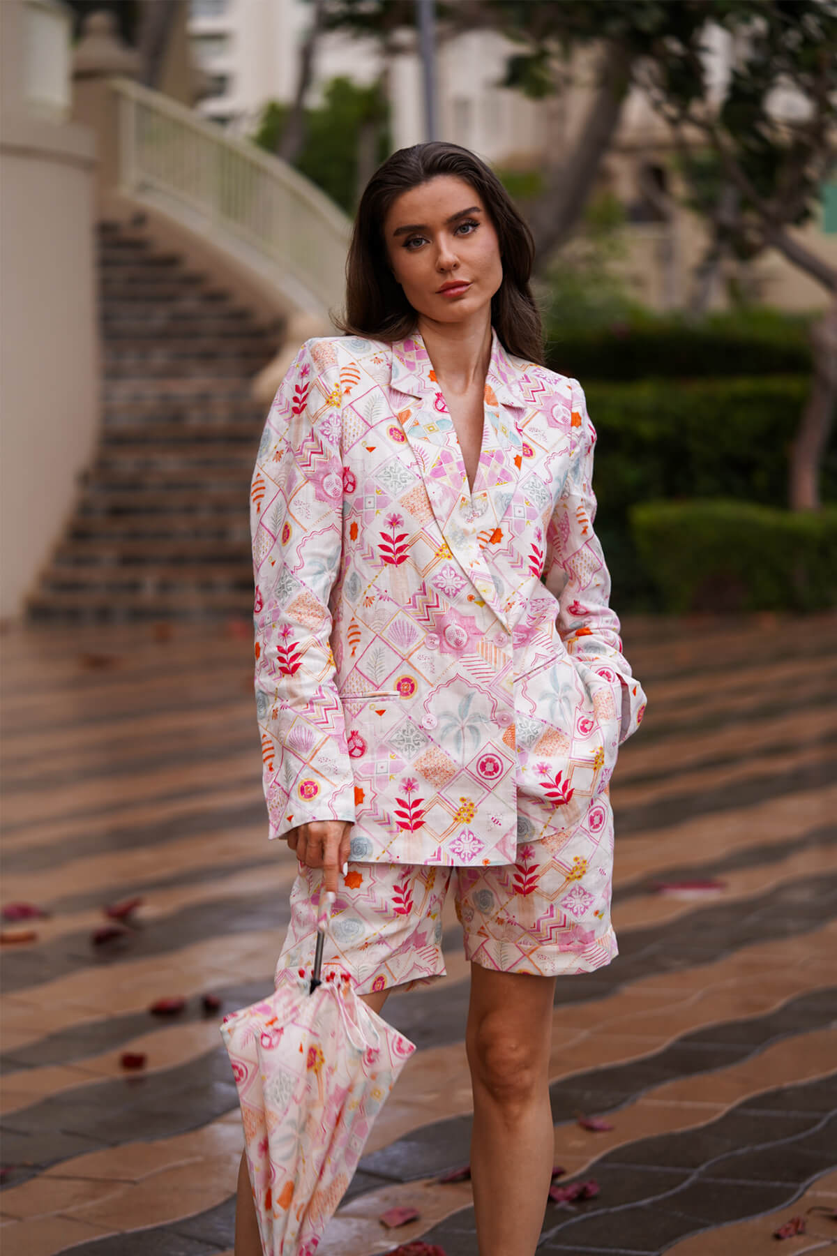 Linen Blazer Set