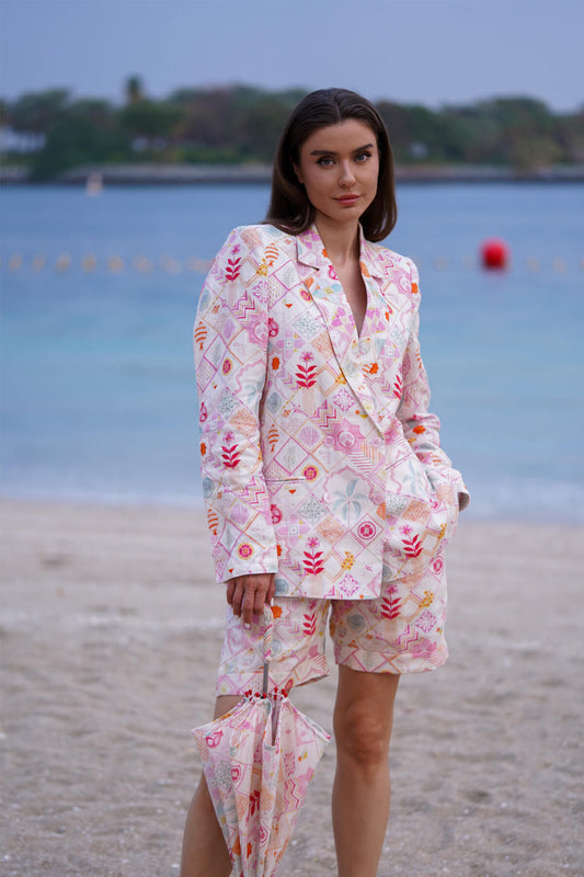 Linen Blazer Set