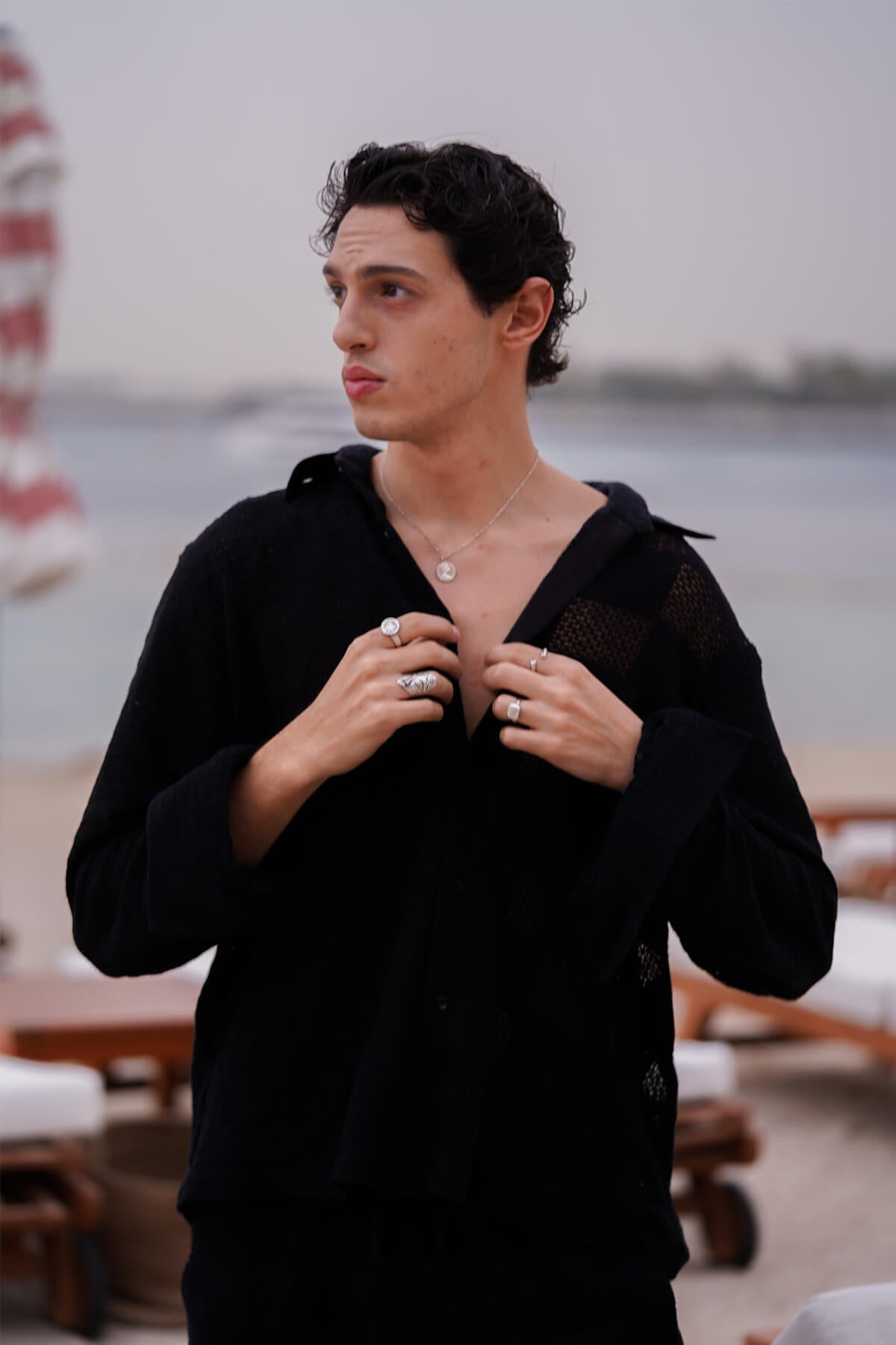 Black Mashed Shorts