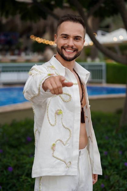 Linen Jacket Set