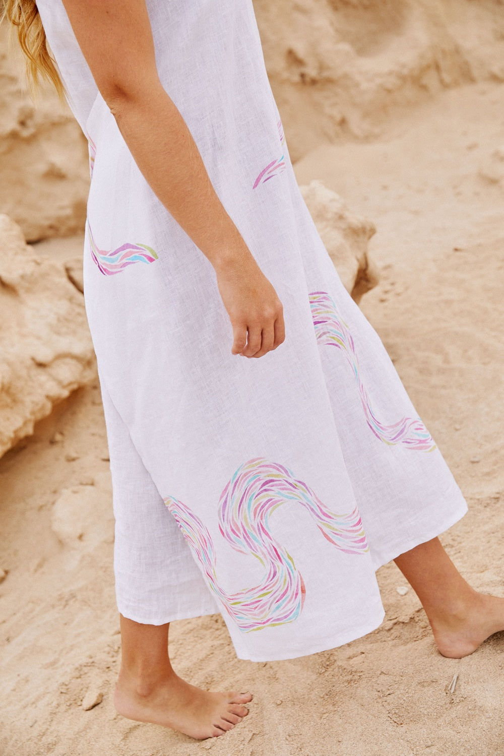 Brush Stroke Long Dress