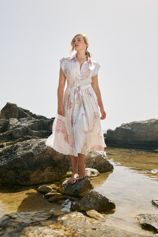Brush Stroke Skirt Dress