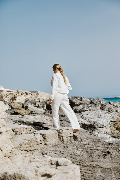 White Linen Pants