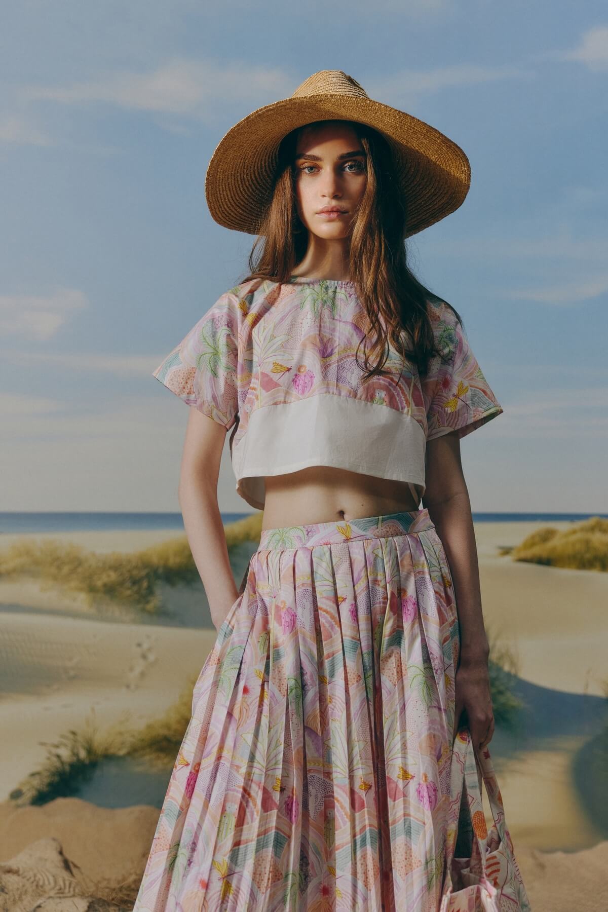 Printed Skirt Set