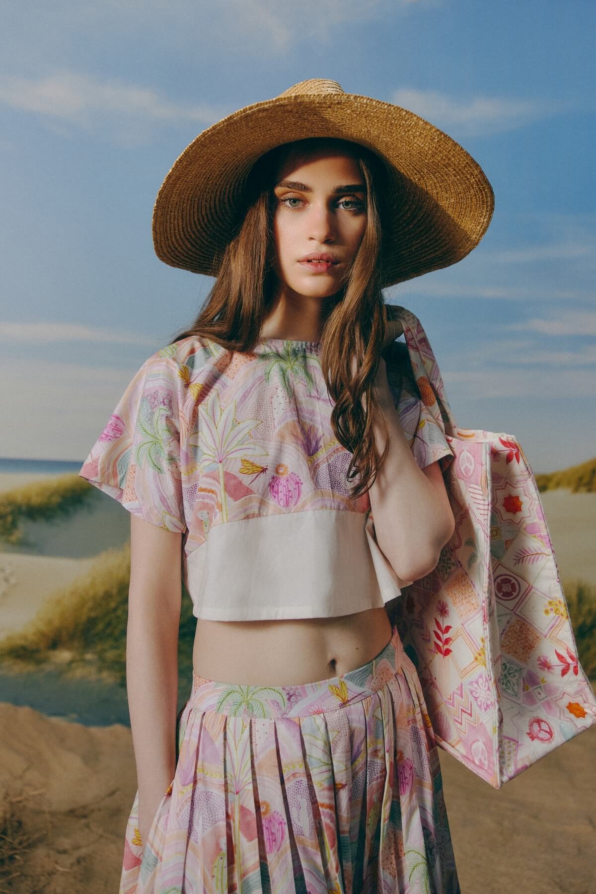 Printed Skirt Set