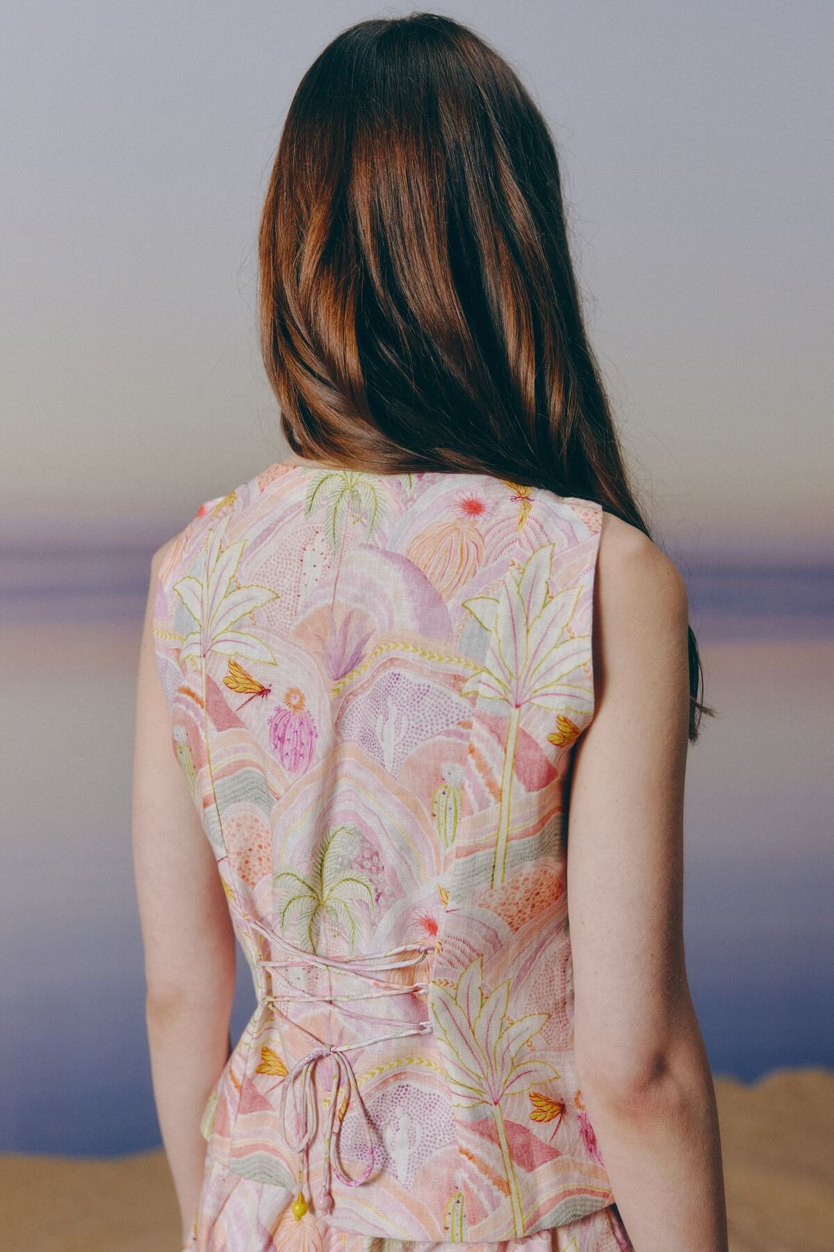 Linen Button Top