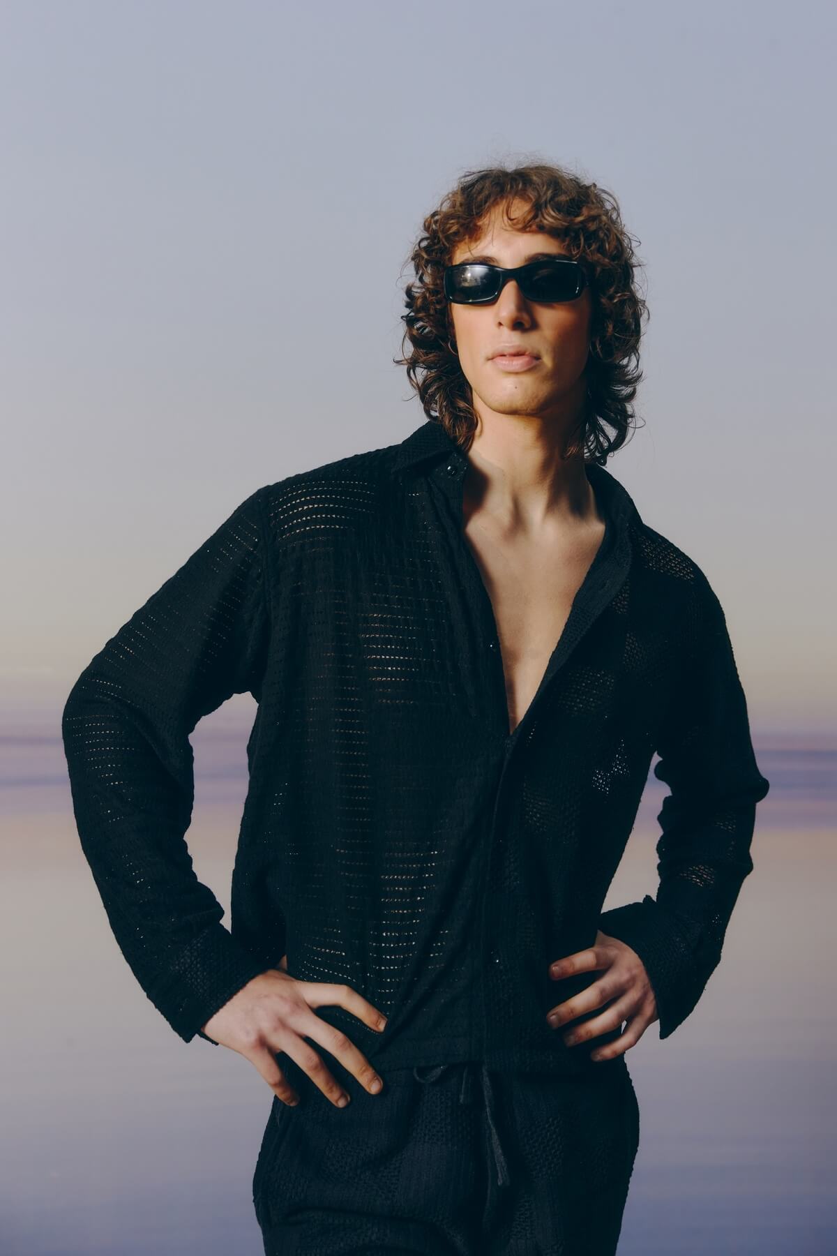 Black Mashed Shirt