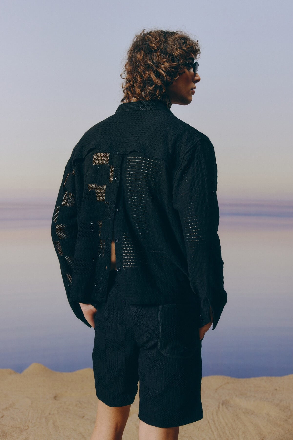 Black Mashed Shirt
