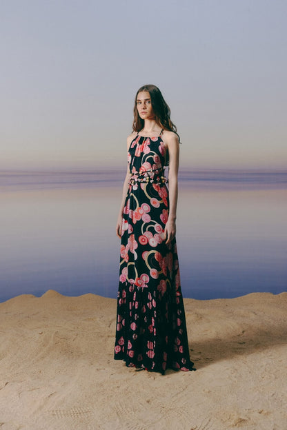 Pomegranate  Maxi Dress