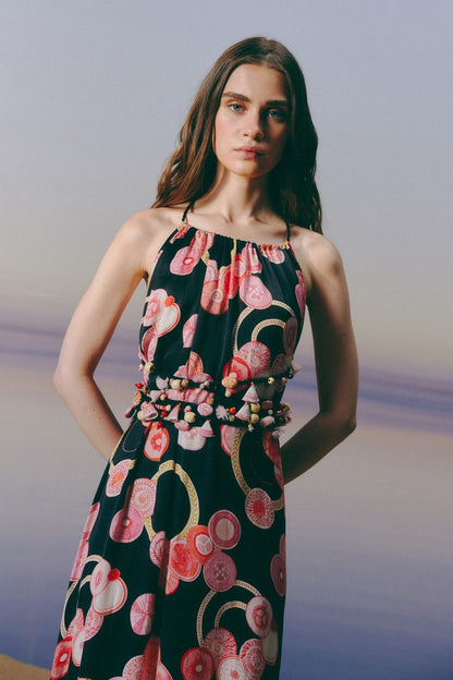 Pomegranate  Maxi Dress