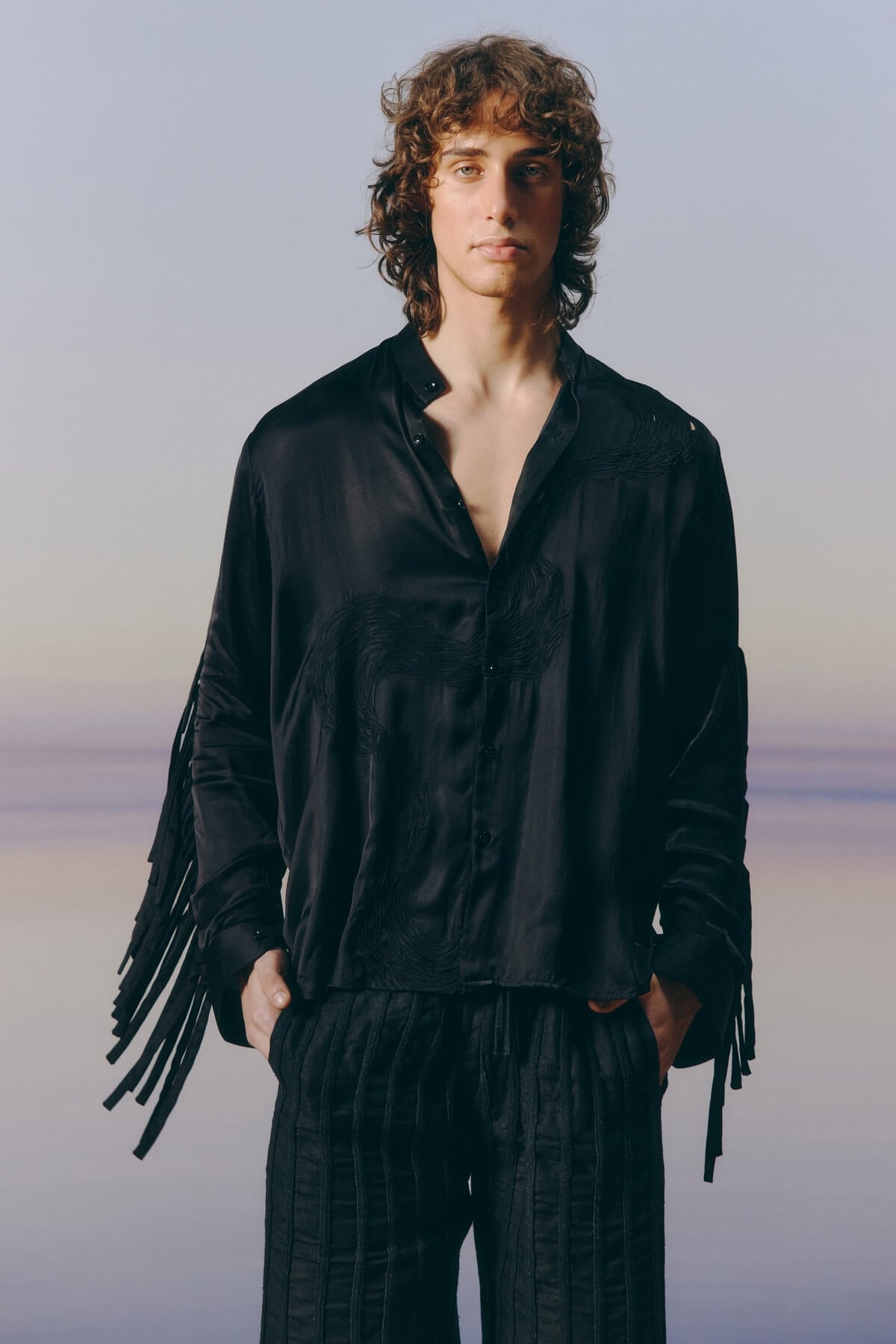 Black Linen Shorts