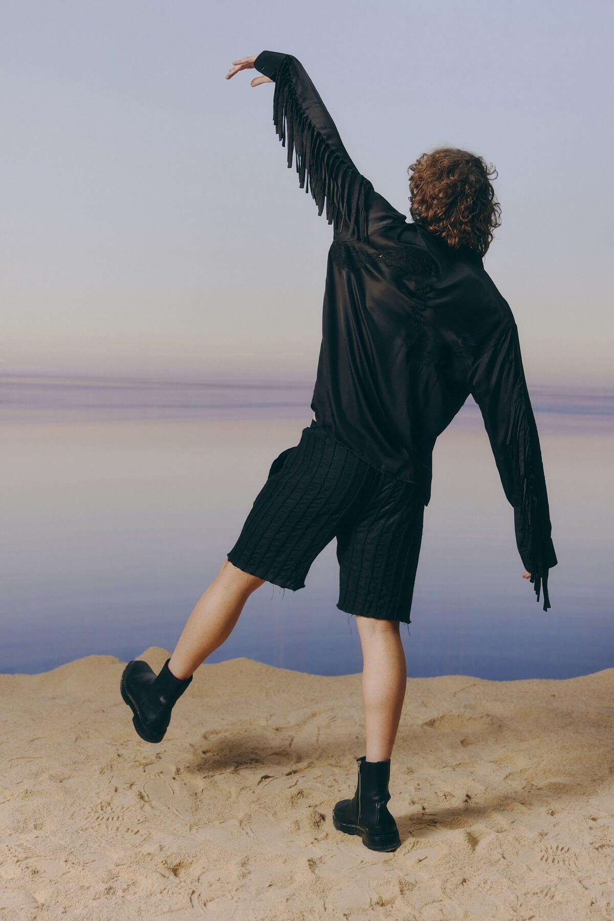 Black Linen Shorts