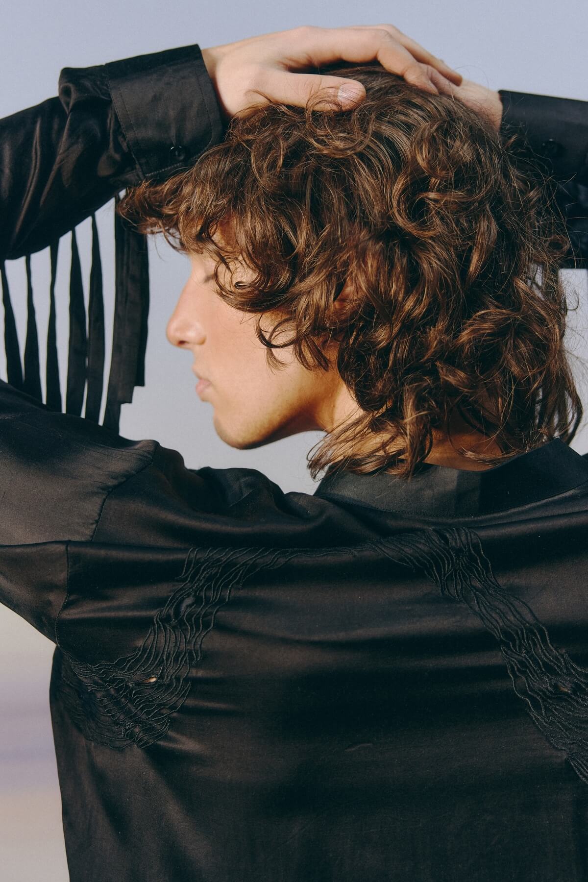 Black Embroidered Shirt