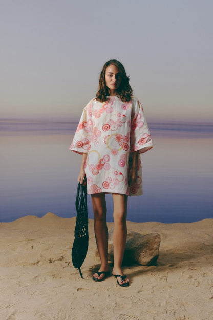 Pomegranate Linen  Dress
