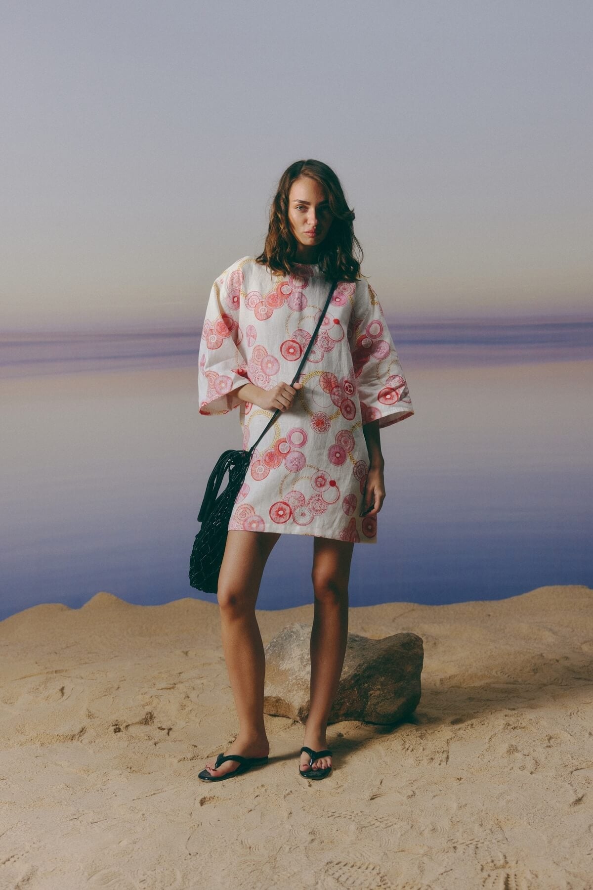 Pomegranate Linen  Dress